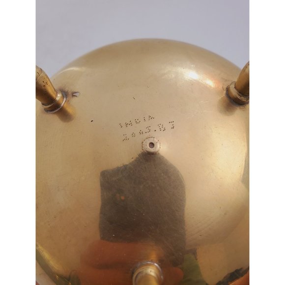 Vintage Brass Decorative Teapot Wooden Handle - Picture 6 of 10